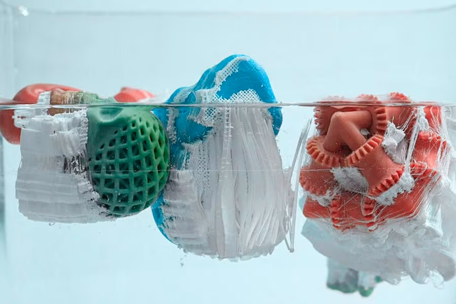 What is a water-soluble filament?