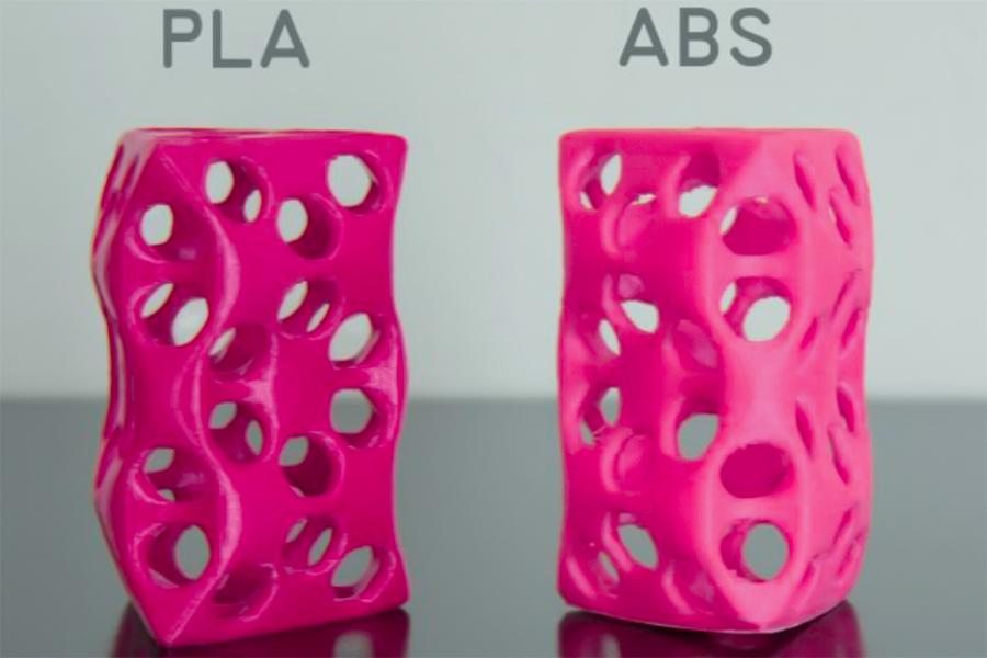 Qual é a diferença entre a impressão 3D pla e o filamento abs?