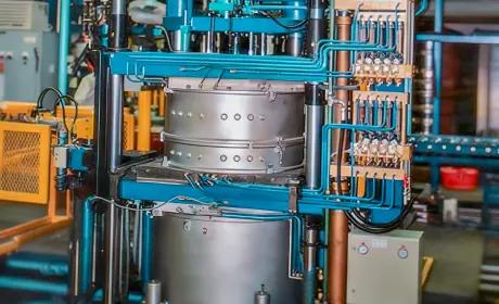 Differential pressure die casting machine