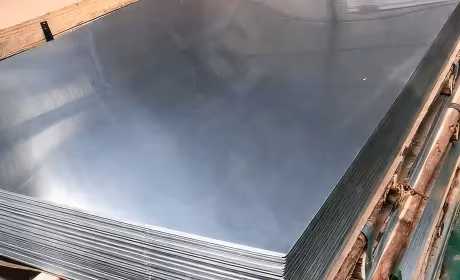 Stack of metal sheets for laser cutting