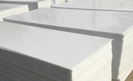 Stack of plastic sheets for laser cutting