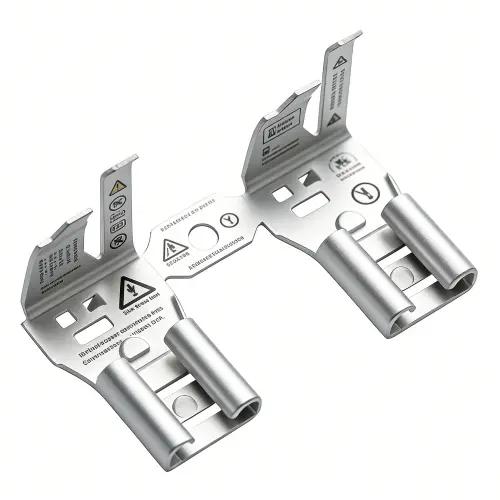 スタンプされた部品にシルクスクリーン印刷されたマーキング