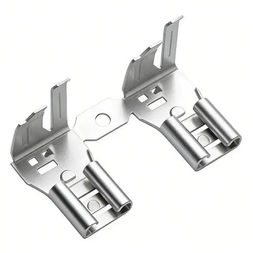 タンブル仕上げのプレスメタルパーツ