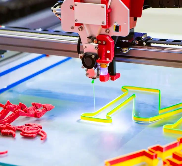 3D printing machine building parts layer by layer