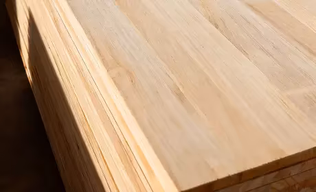 Stack of wood boards for laser cutting