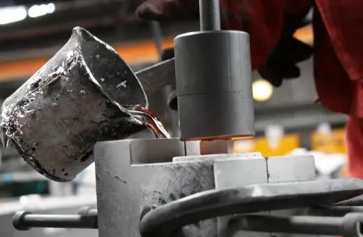 Gravity die casting process for precision components