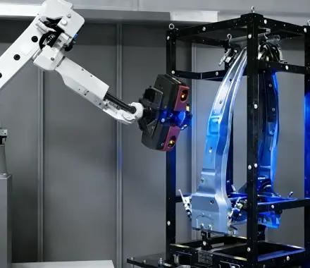 複雑なプレス部品の精密プローブ測定