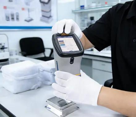 Metal welding quality control — handheld digital measurement on welded assembly