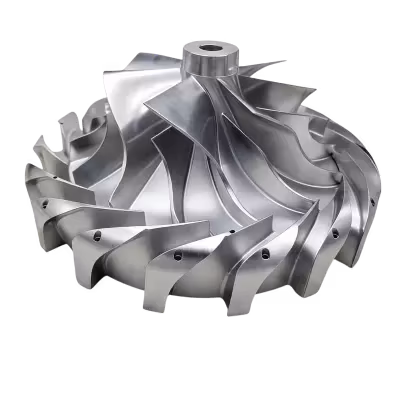 5-axis CNC machined part