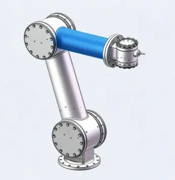 Ensemble d'engrenage et de bride usiné CNC