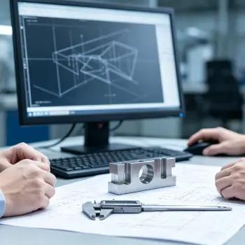 Engineer working with a digital manufacturing model