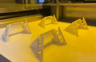 Custom parts being produced with industrial 3D printing