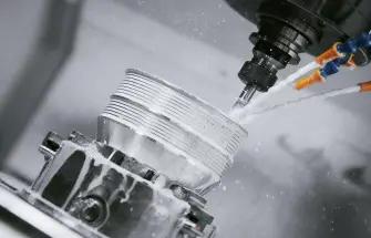 High precision CNC machining in progress