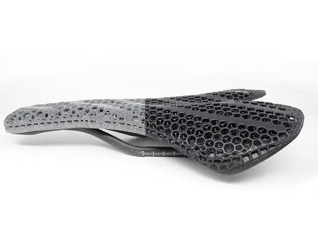 Vapor smoothed SLS 3D printed part showing precision grade surface finish