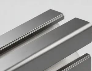 Bead blasting finish on aluminum extrusion