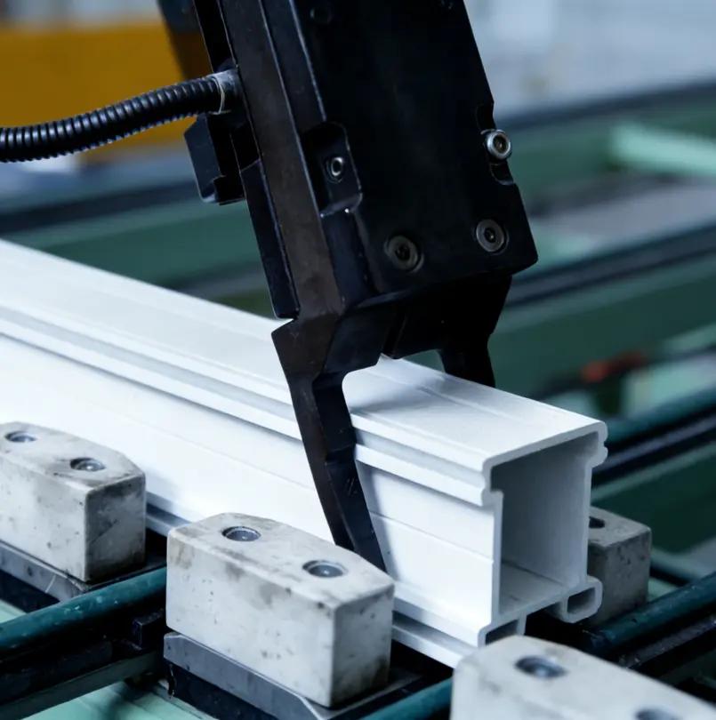 Aluminum extrusion process with precision machined profiles