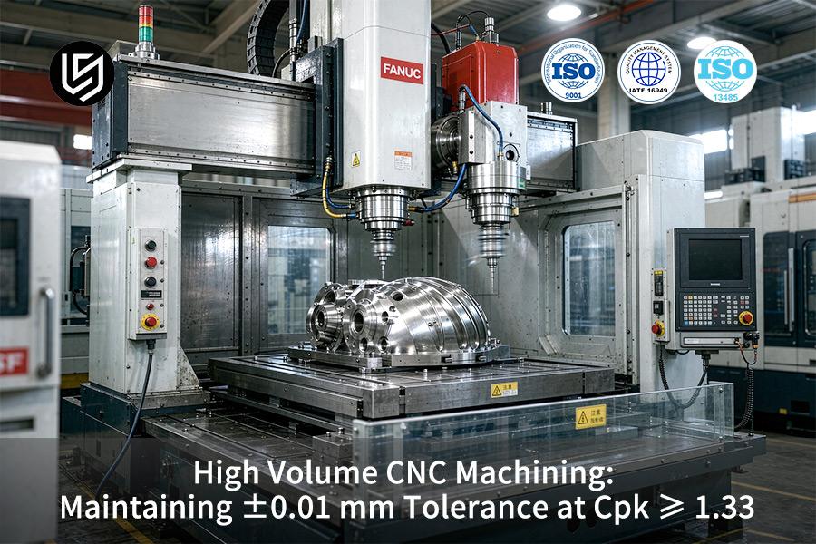 High Volume CNC Machining: Maintaining ±0.01 mm Tolerance At Cpk ≥ 1.33