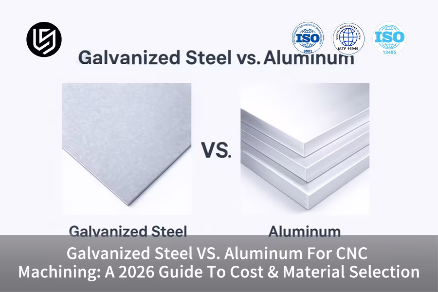 Galvanized Steel VS. Aluminum For CNC Machining: A 2026 Guide To Cost & Material Selection