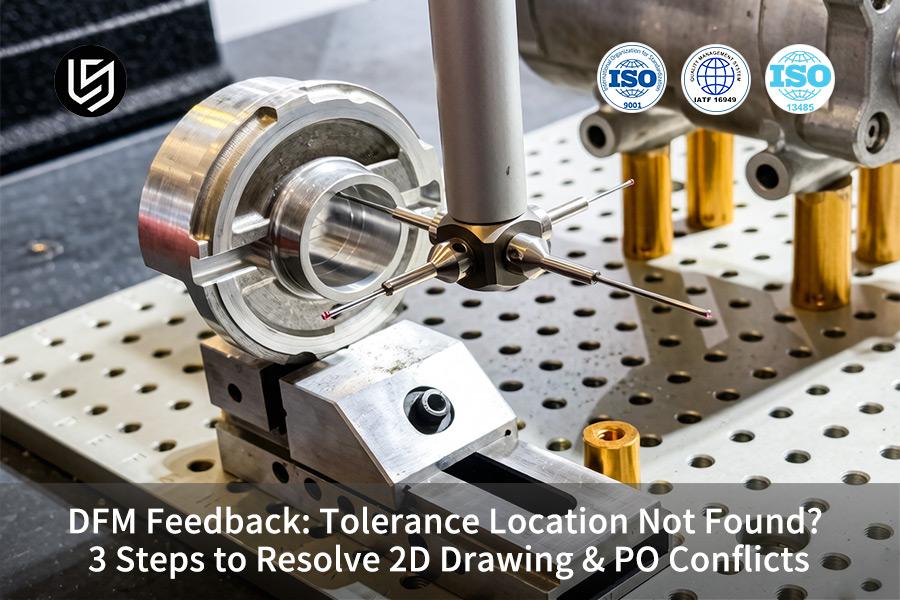 DFM Feedback: Tolerance Location Not Found? 3 Steps To Resolve 2D Drawing & PO Conflicts