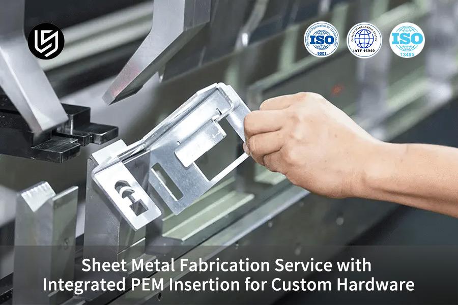 Sheet Metal Fabrication Service with Integrated PEM Insertion for Custom Hardware