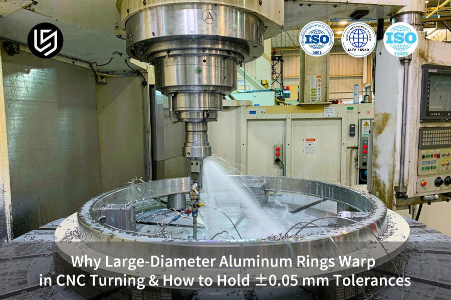 Why Large-Diameter Aluminum Rings Warp In CNC Turning & How To Hold ±0.05 mm Tolerances