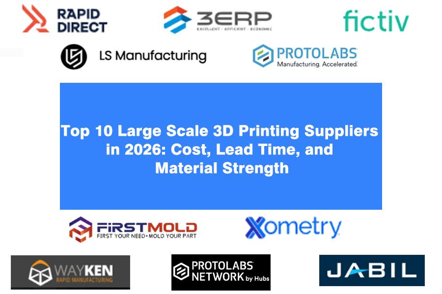 Top 10 Large Scale 3D Printing Suppliers In 2026: Cost, Lead Time, And Material Strength