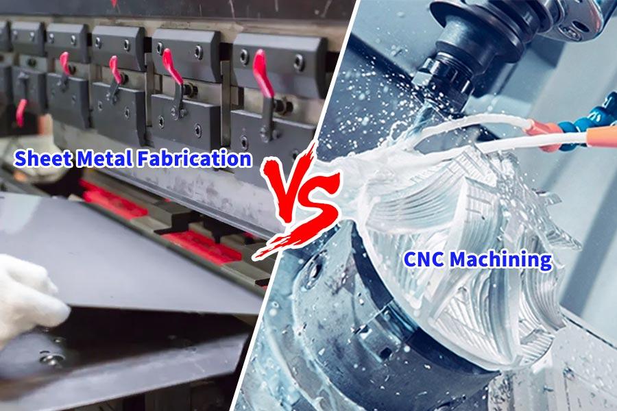 Was ist der Unterschied zwischen Blechherstellung und CNC -Bearbeitung?