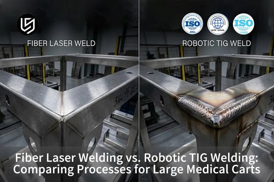 Fiber Laser Welding vs. Robotic TIG Welding: Comparing Processes for Large Medical Carts