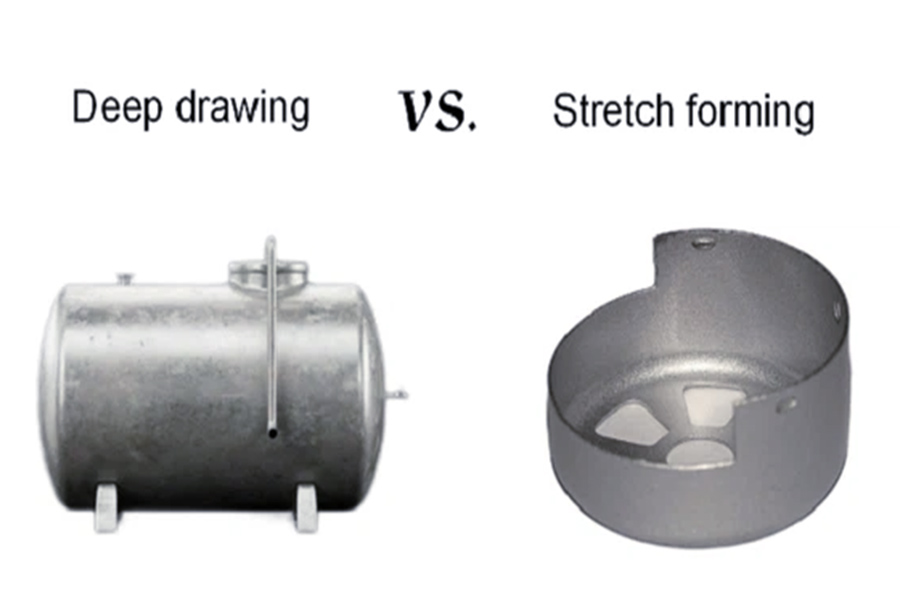 Deep drawing VS
Stretch forming